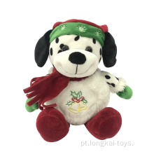 Feliz Natal Manchado Dog Plush
